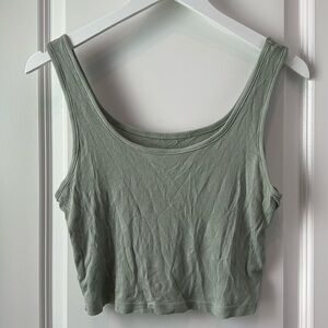 SHEIN Seafoam Green Crop Tank Top